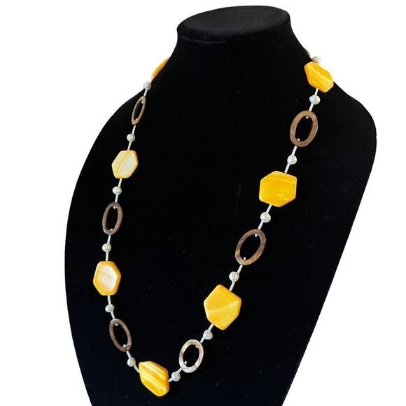 VINTAGE‎ PREMIER DESIGNS Women's Necklace 30" Genuine Freshwater Pearls & Shells - Picture 4 of 16